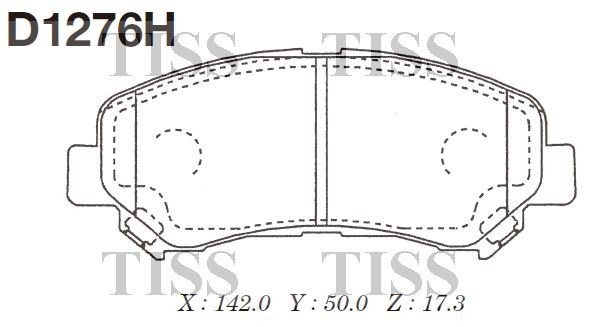 D1276-01 [D1060JD00A] !колодки дисковые п.\ Nissan Qashqai all 07> D1276H MK KASHIYAMA