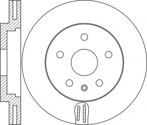 Диск тормозной AUDI A4 (09-),A6 (12-) передний NIBK RN1736 NIBK