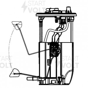 Модуль топливного насоса для а/м Suzuki Grand Vitara 05- 2.0i/2.4i  SFM2424 SFM 2424 START VOLT