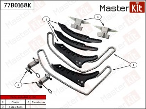 Комплект цепи ГРМ BMW N63 77B0168K 77B0168K MASTER KIT