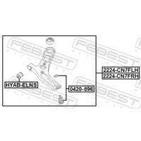 Рычаг передний нижний правый 1224-CN7FRH 1224CN7FRH FEBEST