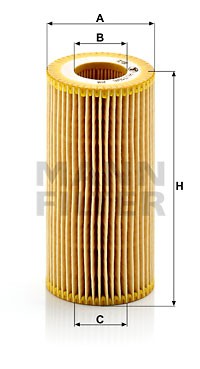VW GOLF V (2004-2009)/AUDI A3 [8PA] (2004- 2013) HU7196X MANN FILTER