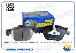 Колодки тормозные дисковые FORD Focus II, 2004-2011, Focus III, 2011-, MAZDA Maz AMD.BF385 AMD