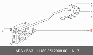 Регулятор давления ВАЗ-1118 тормозов в сборе АвтоВАЗ 11180-3512008-00 LADA VAZ