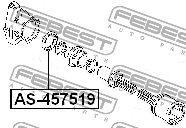 Подшипник полуоси FORD Transit FEBEST AS457519 FEBEST
