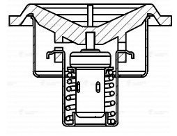 Термостат RENAULT VOLVO FL,FE (86град.) LUZAR LT0909 LUZAR