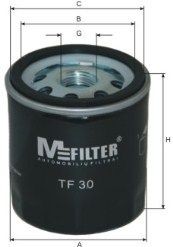 фильтр масляный !\Scania 92/93/113/143 TF30 MFILTER AUTOMOTIVE FILTERS