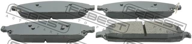 Колодки передние JEEP GRAND CHEROKEE III 2004-2010 2001-COMF 2001-COMF FEBEST