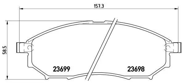 Колодки тормозные P56058 P56058 BREMBO