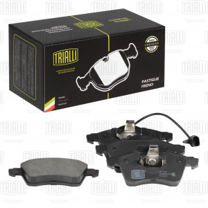 Колодки торм. VW Transporter T4 (90-) диск. перед. 156.3мм (в компл. с датчиком) PF 1837 TRIALLI