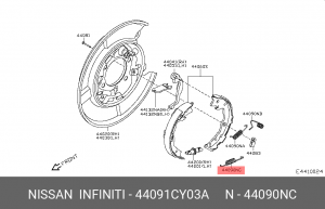 пружина торм. механизма!\ Nissan 44091CY03A NISSAN