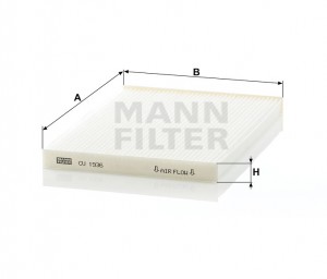 NISSAN QASHQAI J10 (2006>)/X-TRAIL (T31) (2007>) НЕ УГОЛЬНЫЙ CU1936 MANN FILTER