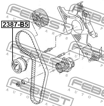 Ролик натяжителя ГРМ 2387-B5 2387-B5 FEBEST