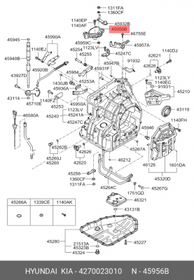 Датчик HYUNDAI Accent (11-),Elantra (06-) положения селектора АКПП OE 4270023010 HYUNDAI KIA