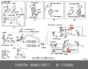 Хомут 90461-15017 90461-15017 TOYOTA