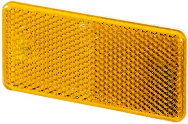 световозвращатель !желт. прямоуг. 44x94 приклеиваемый \Iveco,Kogel,Krone,Neoplan 8RA003326-041 HELLA