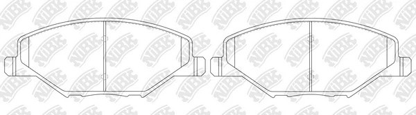 Колодки тормозные передние VW POLO (RUS) 11- PN33002 PN33002 NIBK