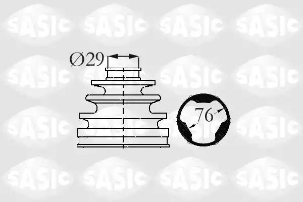 Пыльник ШРУСа внутренний CITROEN C4, PEUGEOT 307 2873883 2873883 SASIC