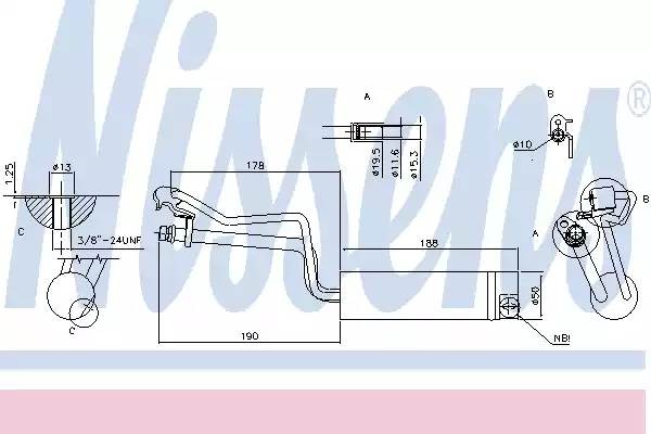 фильтр-осушитель 95448 NISSENS