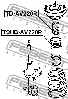 Отбойник заднего амортизатора TD-AV220R FEBEST