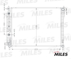 Радиатор (паяный) OPEL Antara/Chevrolet Captiva 06-  2.4/3.2 AT ACRB203 ACRB203 MILES