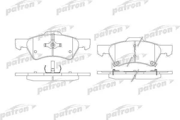 Колодки тормозные PBP1510 PBP1510 PATRON