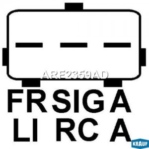 Регулятор FORD Focus (98-) напряжения генератора KRAUF ARF2359AD KRAUF