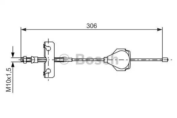 Трос тормозного механизма 1987477990 1 987 477 990 BOSCH