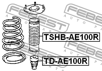 Пыльник амортизатора TSHB-AE100R TSHB-AE100R FEBEST