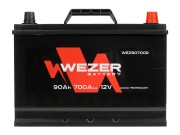 аккумуляторная батарея! 90Ah 700A JIS +справа 303/175/228\ WEZ90700R WEZER