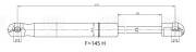 Упор газовый (амортизатор) для а/м Toyota Camry (06-) (капота) GS1902 GS1902 TRIALLI