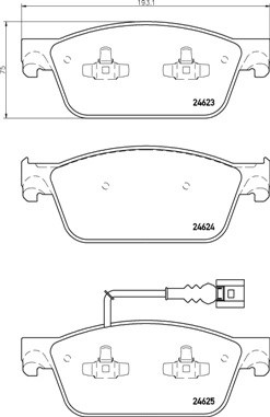 Колодки тормозные P85141 P85141 BREMBO