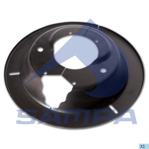 Щиток ROR барабана тормозного пылезащитный (на сторону, 420x220мм) (2шт.) SAMPA 085.038 SAMPA