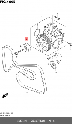 Ролик приводного ремня 17530-78K01 1753078K01 SUZUKI