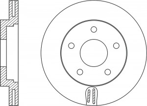 Диск тормозной MAZDA TRIBUTE 2000-2008 RN1519 RN1519 NIBK