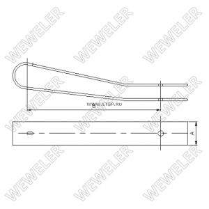 пластина фиксирующая! рессоры\ BPW C301326 WEWELER