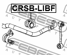 Втулка стабилизатора JEEP Cherokee (07-) переднего FEBEST CRSB-LIBF FEBEST