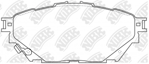 PN23001-NIBK колодки дисковые! передние/! задние\ Mitsubishi Fuso FE160/FE180 12 PN23001 NIBK