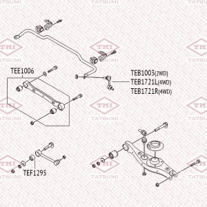 Тяга стабилизатора передняя L/R HYUNDAI Santa Fe 12- TEB1003 TEB1003 TATSUMI