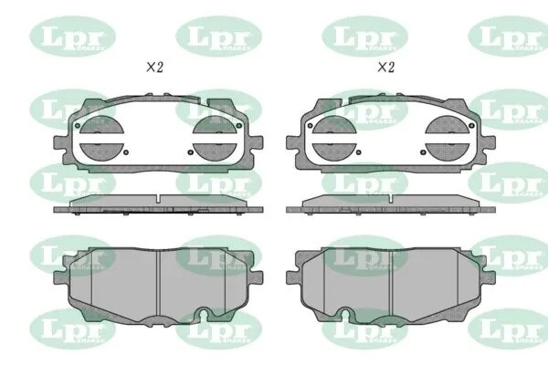 Колодки тормозные AUDI Q5 16-Q7 15-VW TOUAREG 18- передние 05P2102 05P2102 LPR