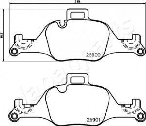 BMW 5-СЕРИЯ G30 (2017>) PA0128AF JAPAN PARTS GROUP