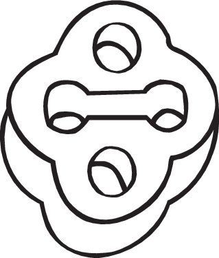 Кронштейн SUBARU Forester (-97) глушителя BOSAL 255-507 BOSAL