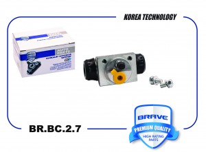 Цилиндр тормозной задний CHEVROLET Aveo (11-) левый/правый BRAVE BRBC27 BRAVE