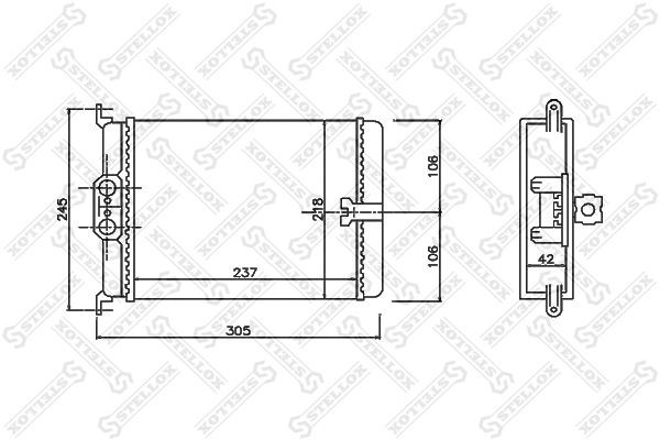 радиатор печки!\ MB W140 2.8-6.0/3.0-3.5TD/ C140 91-99 10-35171-SX STELLOX