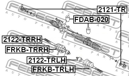Тяга рулевая 2122-TRLH 2122-TRLH FEBEST
