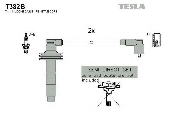 к-кт проводов!\ Volvo S40/V40 1.6-2.0 95-04 T382B TESLA