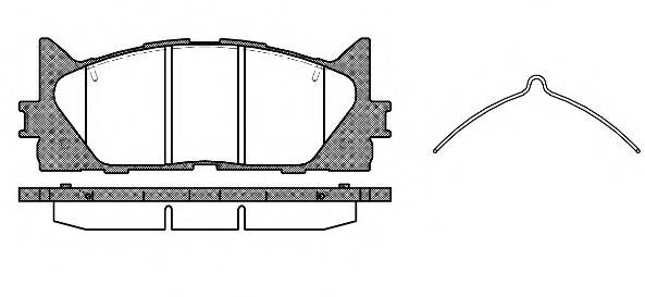 1233 00 GDB3429=D2270-01 [0446533450] !колодки дисковые п.\ Toyota Camry ACV 40/ 123300 REMSA