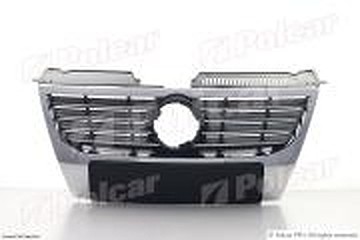 VW PASSAT SDN+KOMBI (B6 (3C)) 01.05 - 07.10 :РЕШЕТКА РАДИАТОРА (ЧЁРНАЯ,С ХРОМИР. 9555051 POLCAR