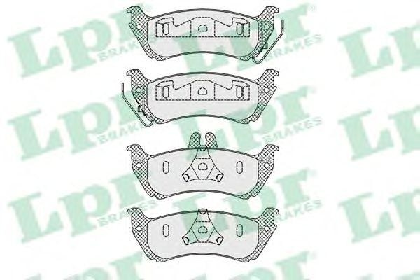 Колодки задние MERCERDES W163 05P1000 05P1000 LPR