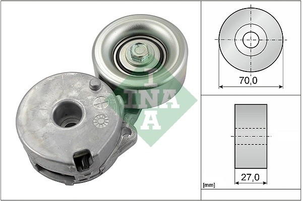 Натяжитель ремня NISSAN QASHQAI, X-TRAIL (T31) 2.0, TIIDA 1.8 534044210 534 0442 10 INA